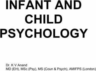 Product picture Infant and Child Psychology